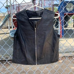 Leather vest